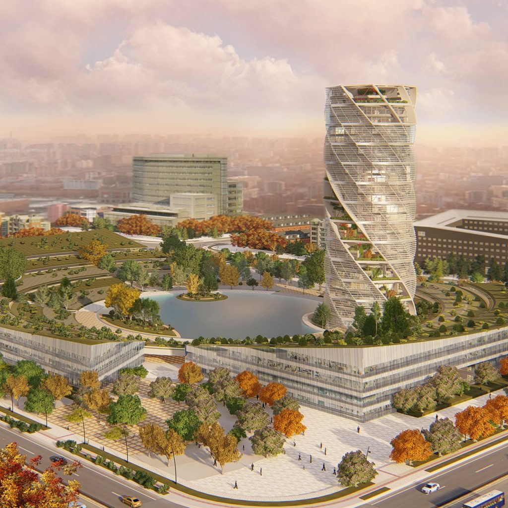 Torre Blue New Energy. Torre de apartamentos, oficinas y hotel